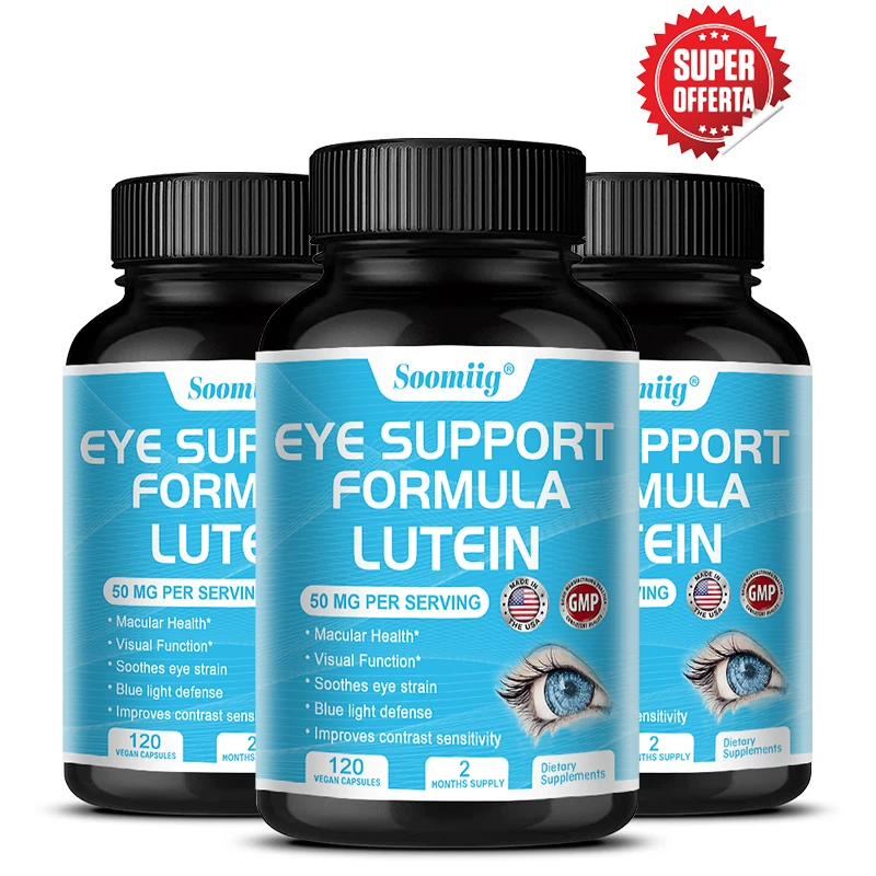 

Lutein Extract Capsules - Relieves Dry Eyes and Fatigue, Improves Visual Function of Eyes, Blue Light Defense