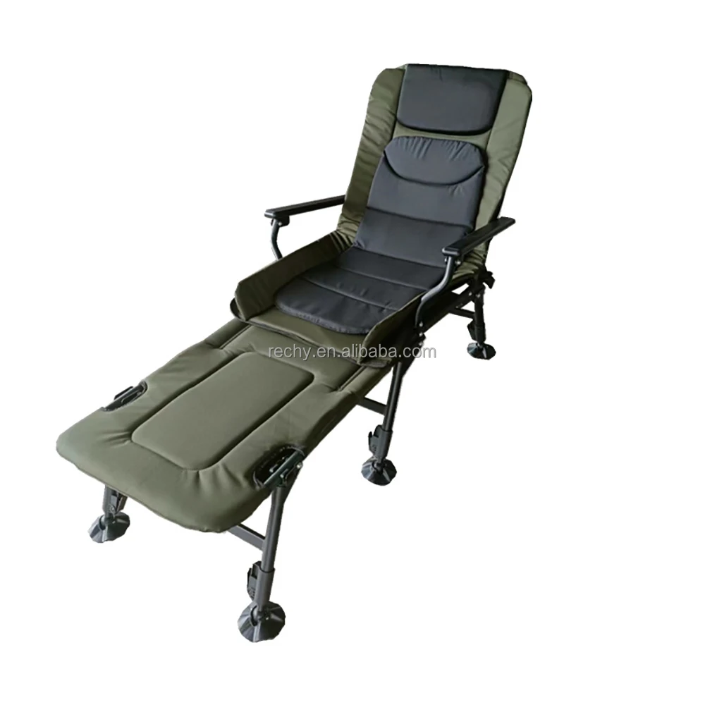 

RECHY High Quality Summer and Winter Folding Carp Fishing Chair with Comfortable Foot Rest Attachment