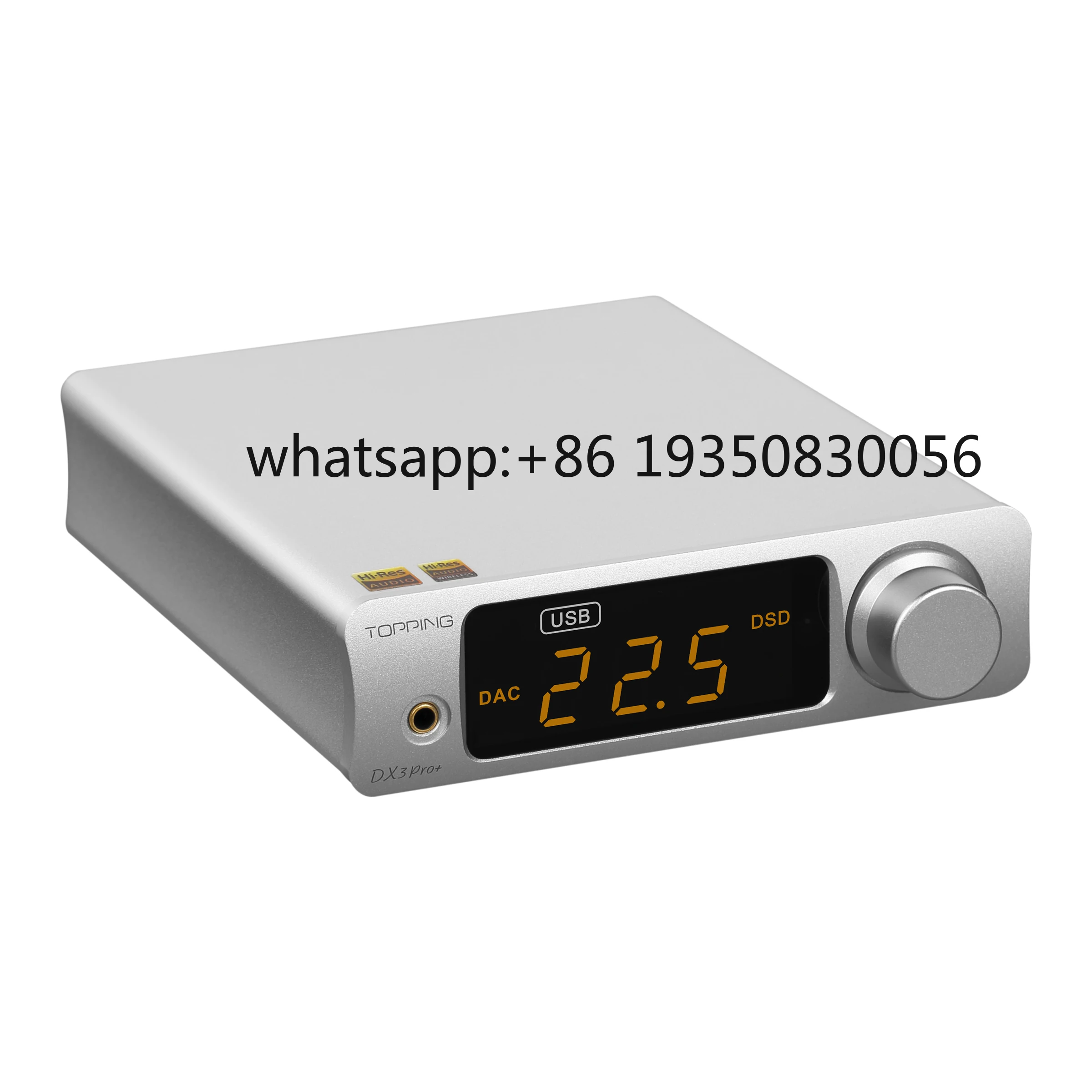 TOPPING DX3 PRO+ ES9038Q2M DAC Headphone Amplifier BT 5.0 DSD512 PCM768kHz Hi-Res Decoder LDAC Audio with Remote Control
