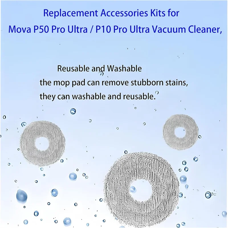 【Berserk】Сменные комплекты аксессуаров для пылесоса Mova P50 Pro Ultra/P10 Pro Ultra, детали основной боковой щетки, фильтр Hepa
