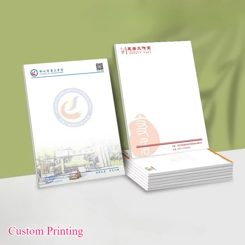 Personalized Letter Paper Notepaper Custom Company LOGO Letterhead Printing for Business School
