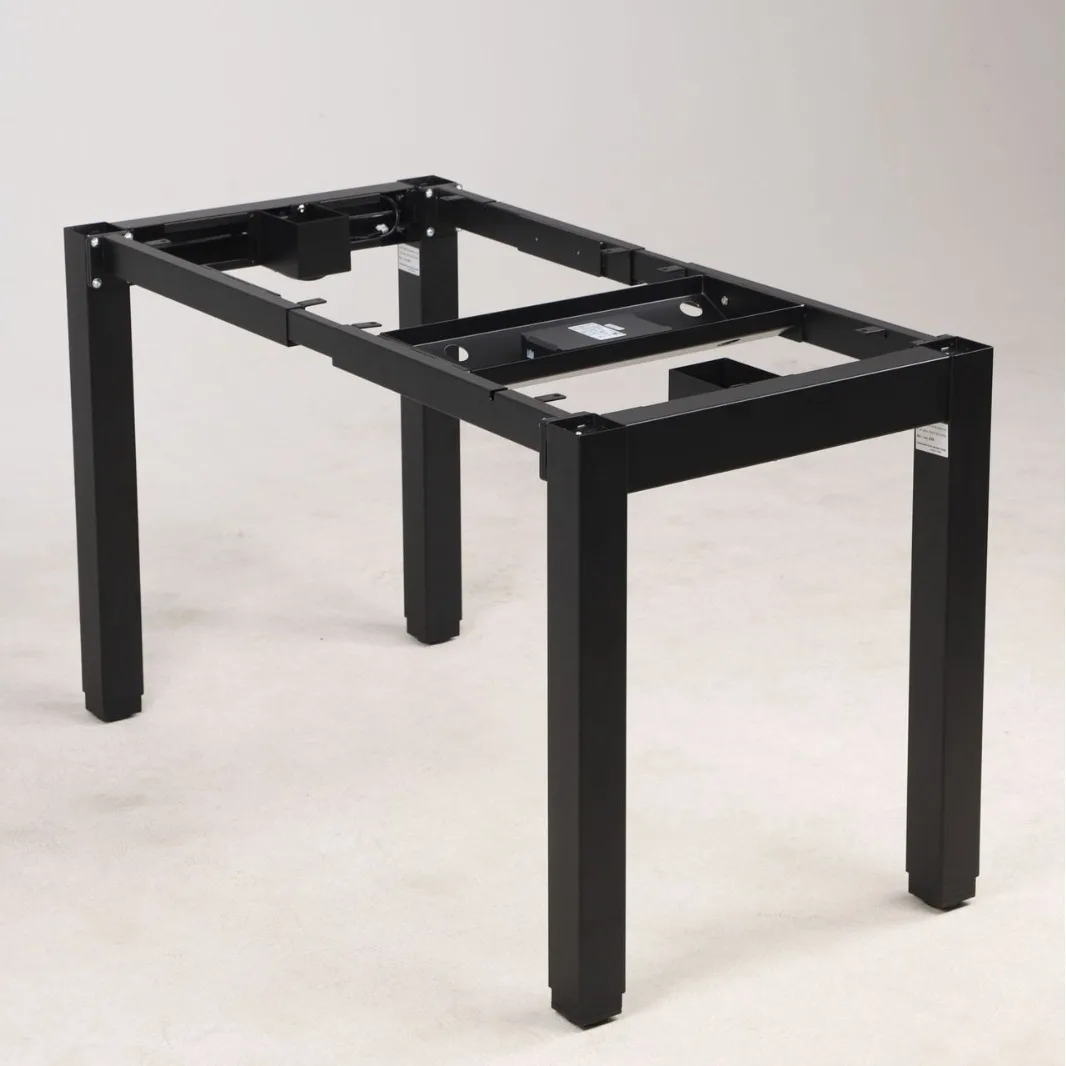 Elektryczny stół podnoszony, drewniana duża deska do salonu, biurko z czterema nogami, elektryczny stół podnoszony, stolik kawowy