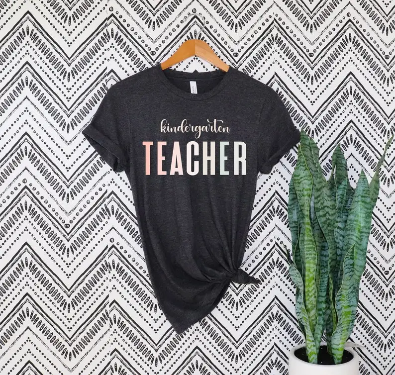 

Kindergarten Teacher Shirt new kindergarten teacher tee 2022 grade level tshirt team kinder team shirt modern school