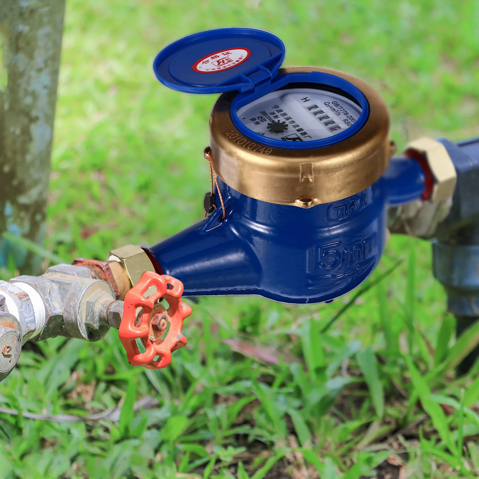 

1Pcs Dn15 Cold Water Meter Iron Body Digital Water Meter for Home Garden Flow Measurement Easy to Install