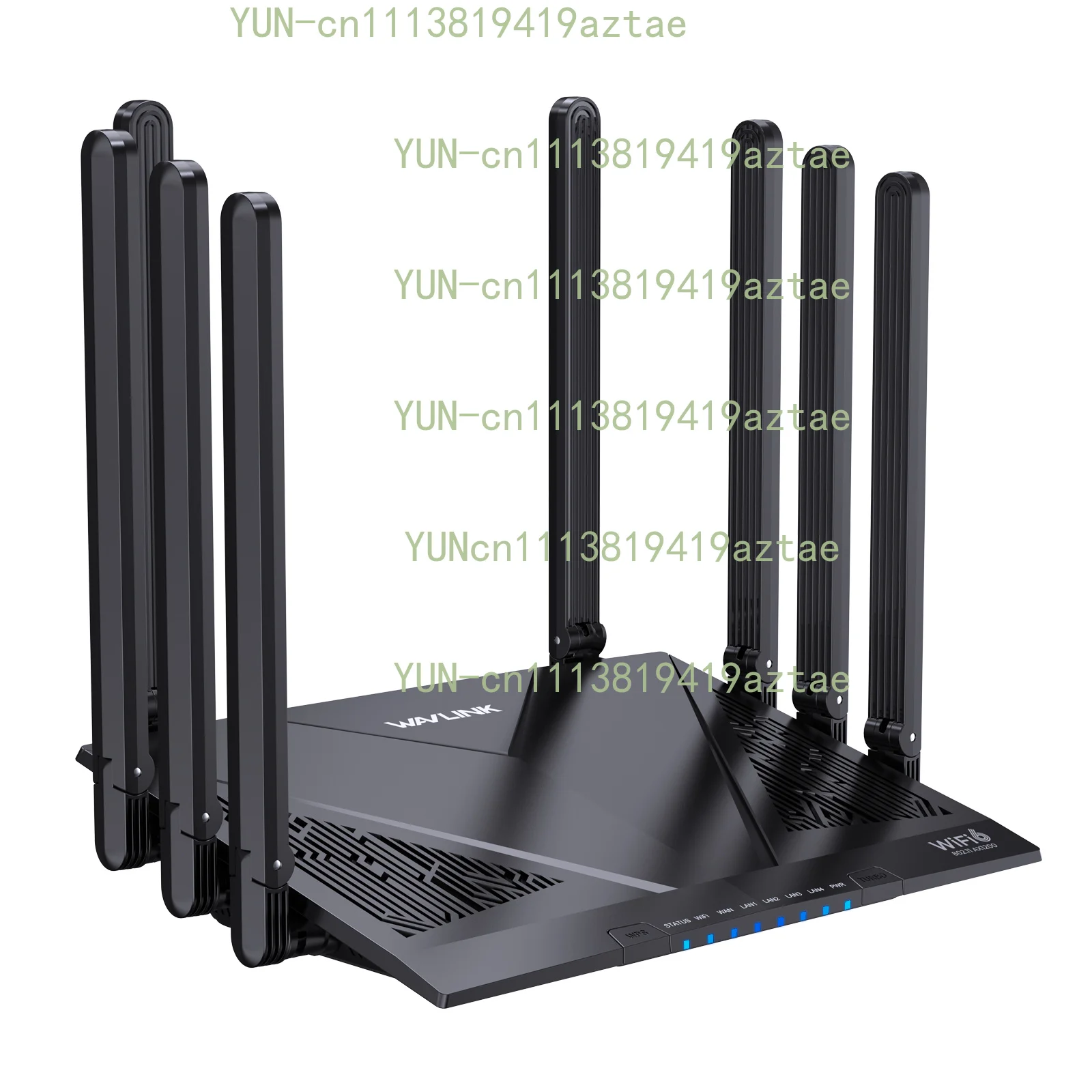 Wireless Router 6000Mbps 5GHz 2.4GHz WiFi 6 Gigabit Router with 8x5dBi Antennas Beamforming 2500Mbps