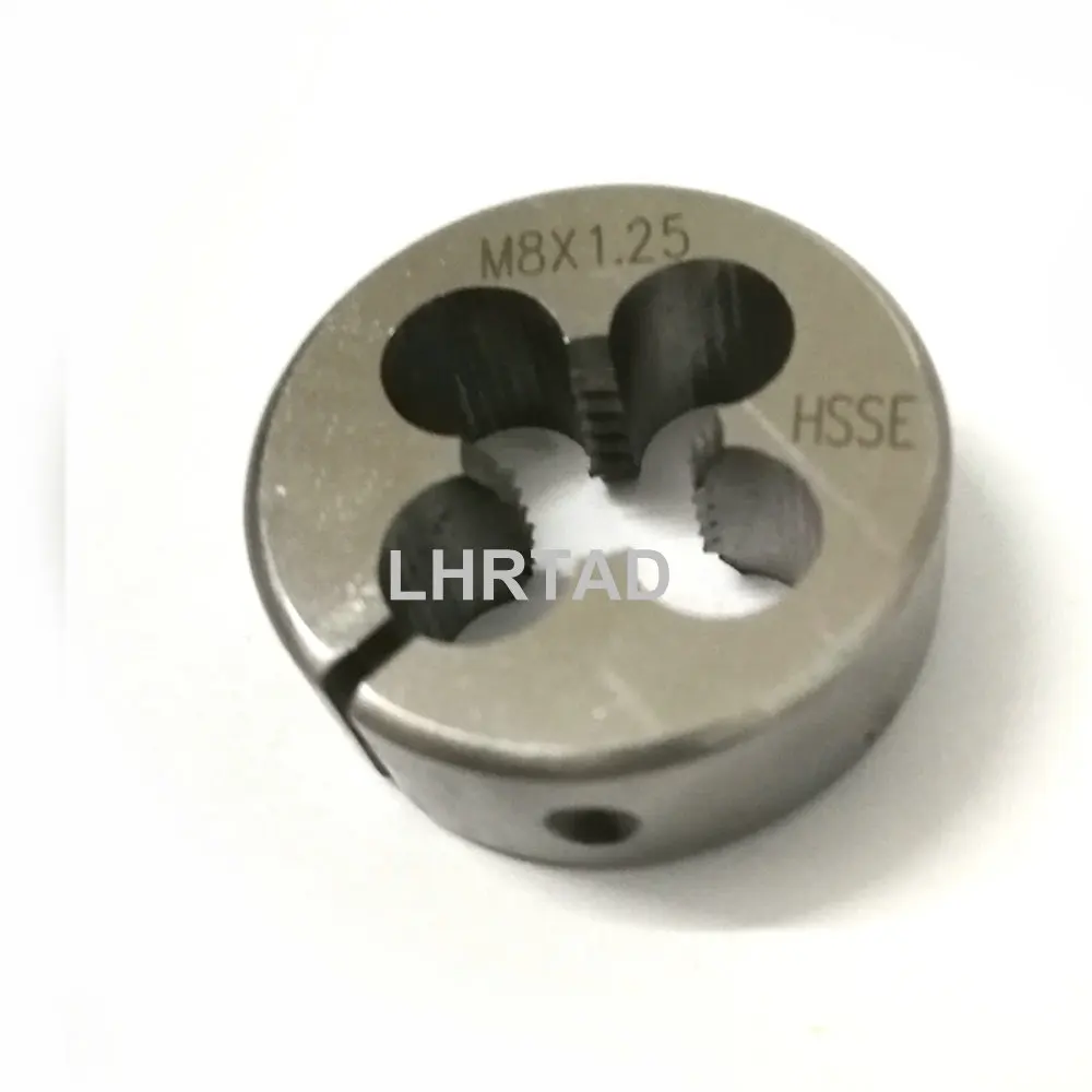 HSSE Adjustable Metric Screw thread Split Die Round die nut M8 M8X1.25 M8X1.5 HSSE die M8X1 M8X0.75 M8X0.5 HSSE die M8 round nut