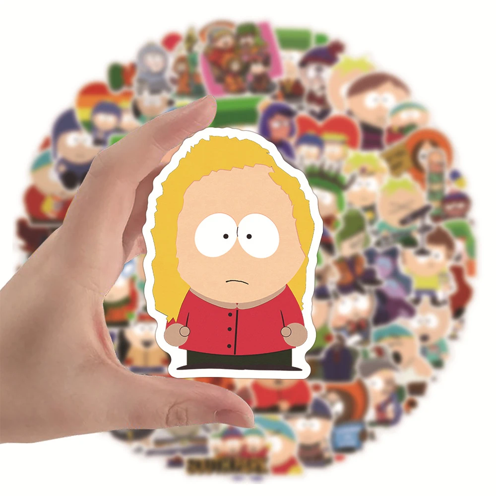 10/30/50/100 sztuk Anime animacja SouthPark naklejki Cartoon naklejka motocykl Laptop telefon naklejka dekoracyjna do samochodu dla dzieci zabawki