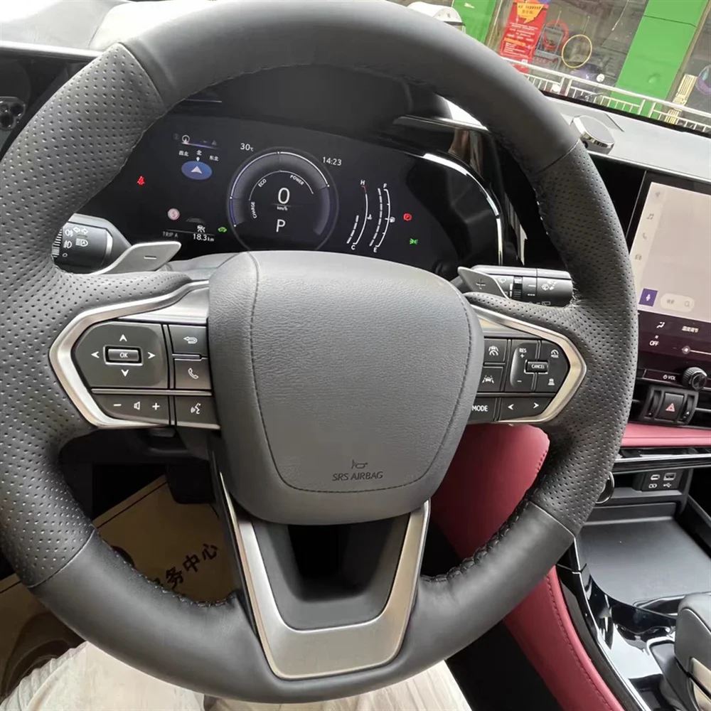 Wear Resistance Microfiber Leather Car Steering Wheel Cover For Lexus NX 250 NX260 NX350 NX350h NX450h 2022 2023