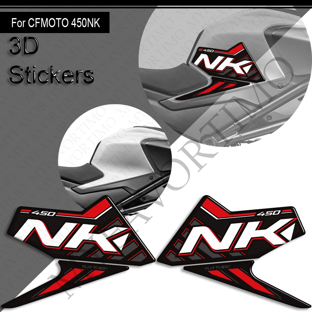 ﻿   ل CFMOTO CF MOTO 450NK 450 NK خزان للدراجة النارية وسادة الجانب القبضات الغاز زيت الوقود الركبة حامي ملصقات الشارات 2024 2025