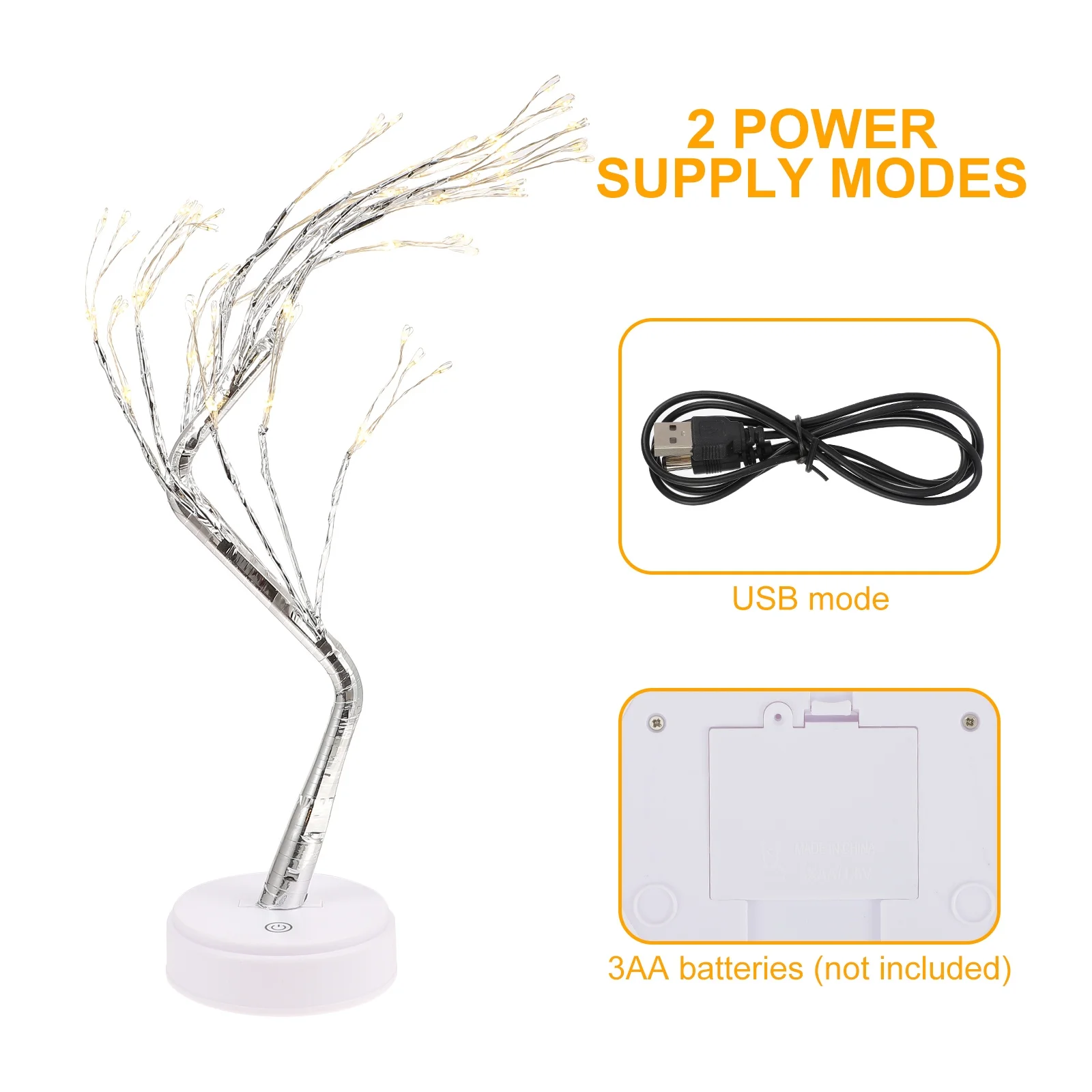 

1Pcs Tree Shape Decorative Lamp Premium Night Light for Room Desktop Home Use Operated Cozy Room Night Light