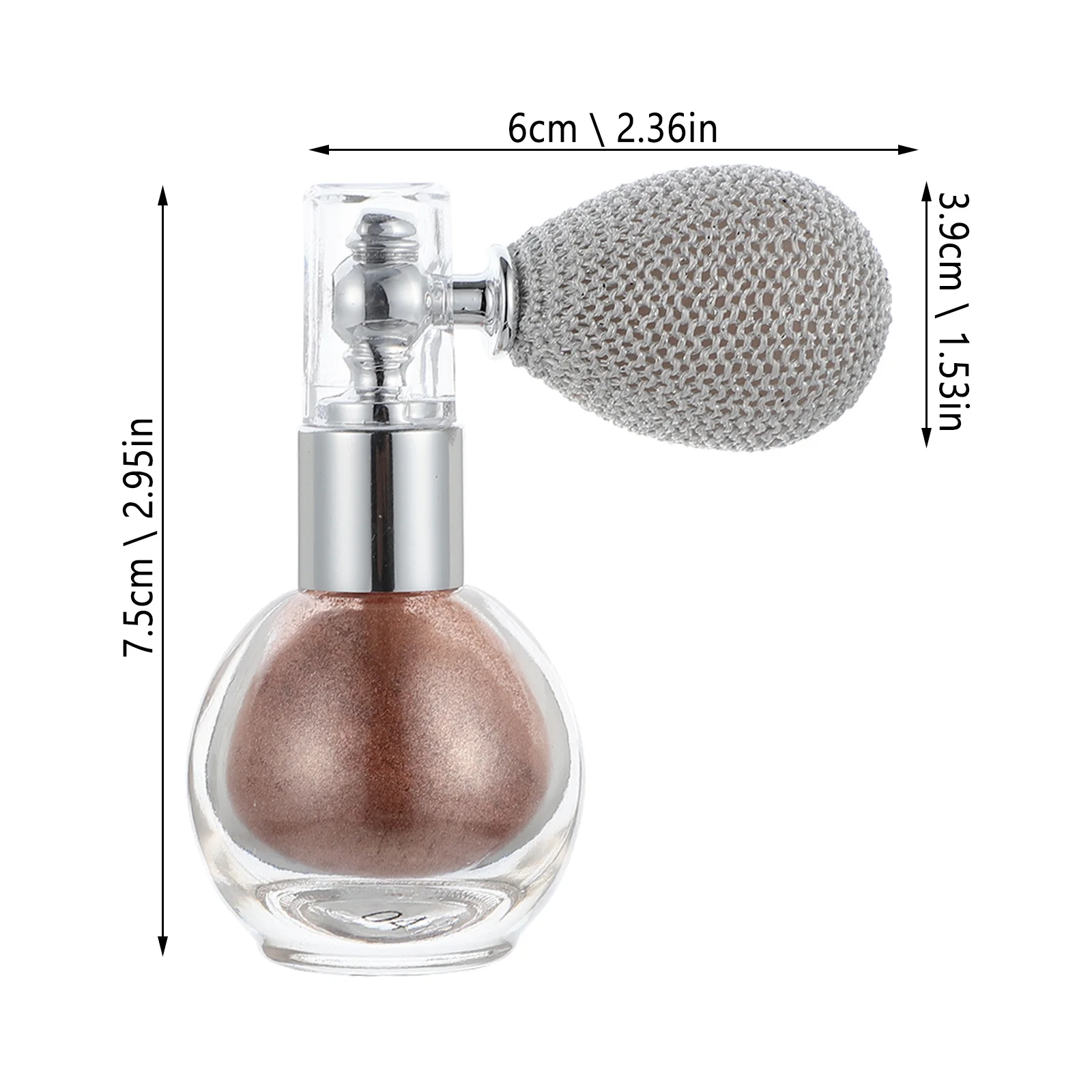 Flash Glitter Spray Bottle Shimmer Powder Applicator For Body Highlighting Makeup Party Wedding Celebration Tool