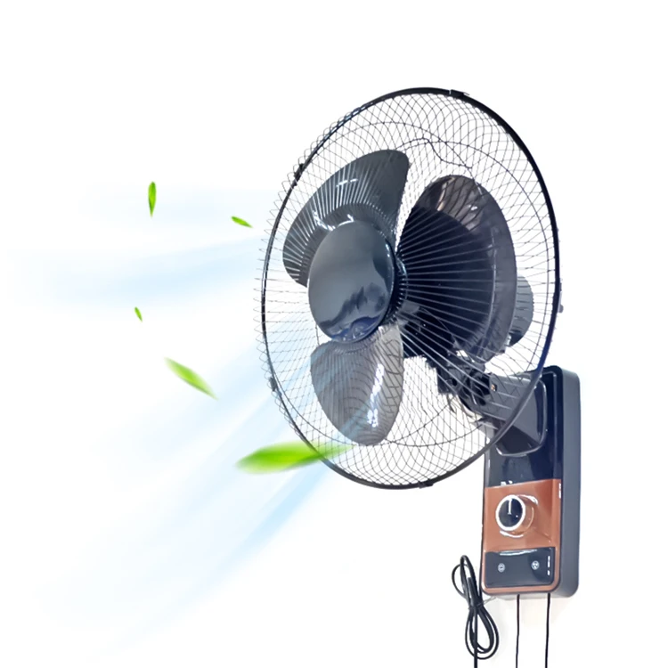 6 9 12 16 Inch Factory Workshop Kitchen Use Wall Mounted Fan Oscillating 3 Speeds Portable Strong Power Wall Fan