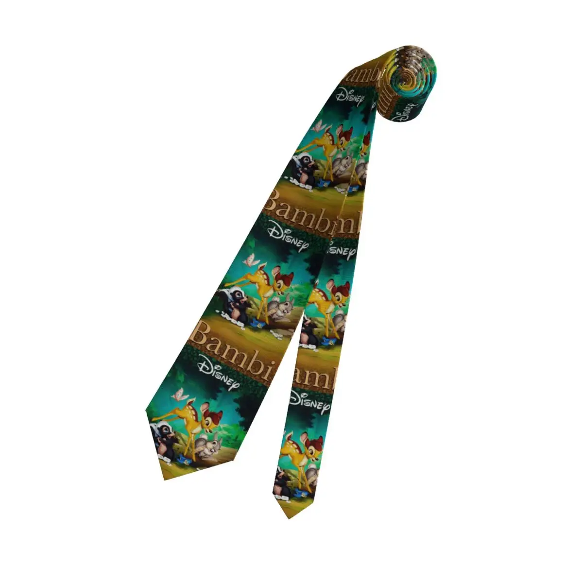 Corbatas formales personalizadas de Bambi Fawn Cartoon Animes, corbatas cómicas de seda para hombres, corbatas de fiesta