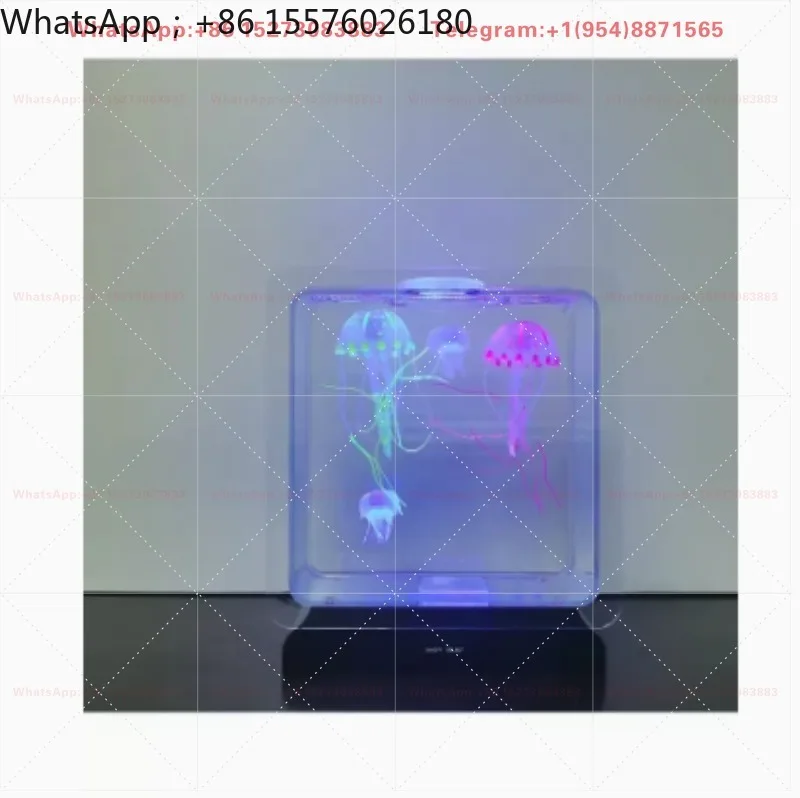 Color Changing Led Fish Tank Simulation Dynamic Jellyfish Aquarium Pet Creative Ambience Light Desktop Geomancy Decoration Gift