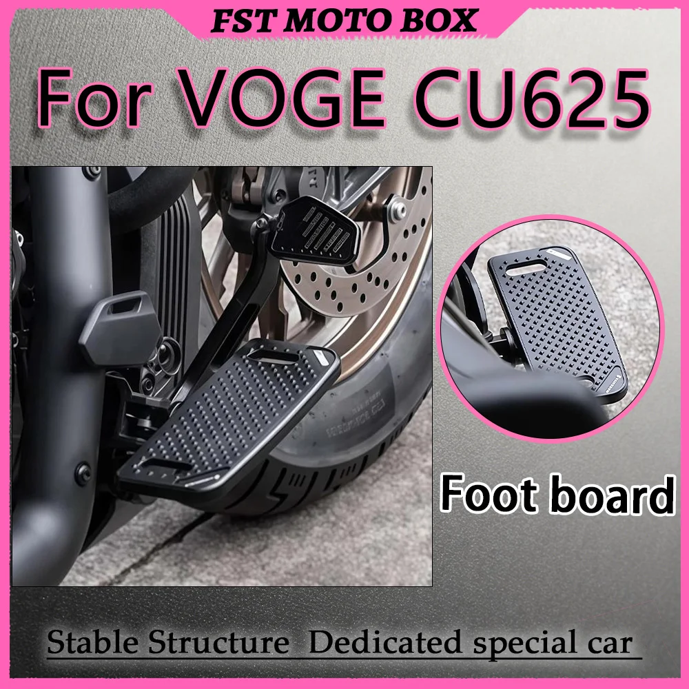 For VOGE CU625 Vehicle Upgrade Accessory - Widened Footrests for Enhanced Posture And Overall Quality Feel