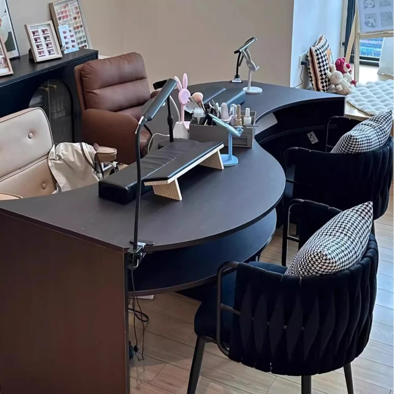 

Antique Organizer Manicure Table Aesthetic High Quality Easy Clean Manicure Table Accessories Design Nageltisch Salon Furniture