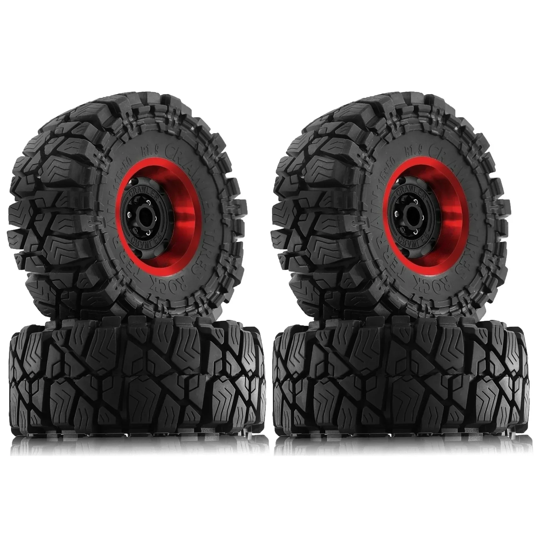 

1.9 Beadlock Wheels and Tires for 1/10 RC Crawler Car Axial SCX10 90046 SCX10 III Traxxas TRX4 TRX6 Tamiya CC01 D90