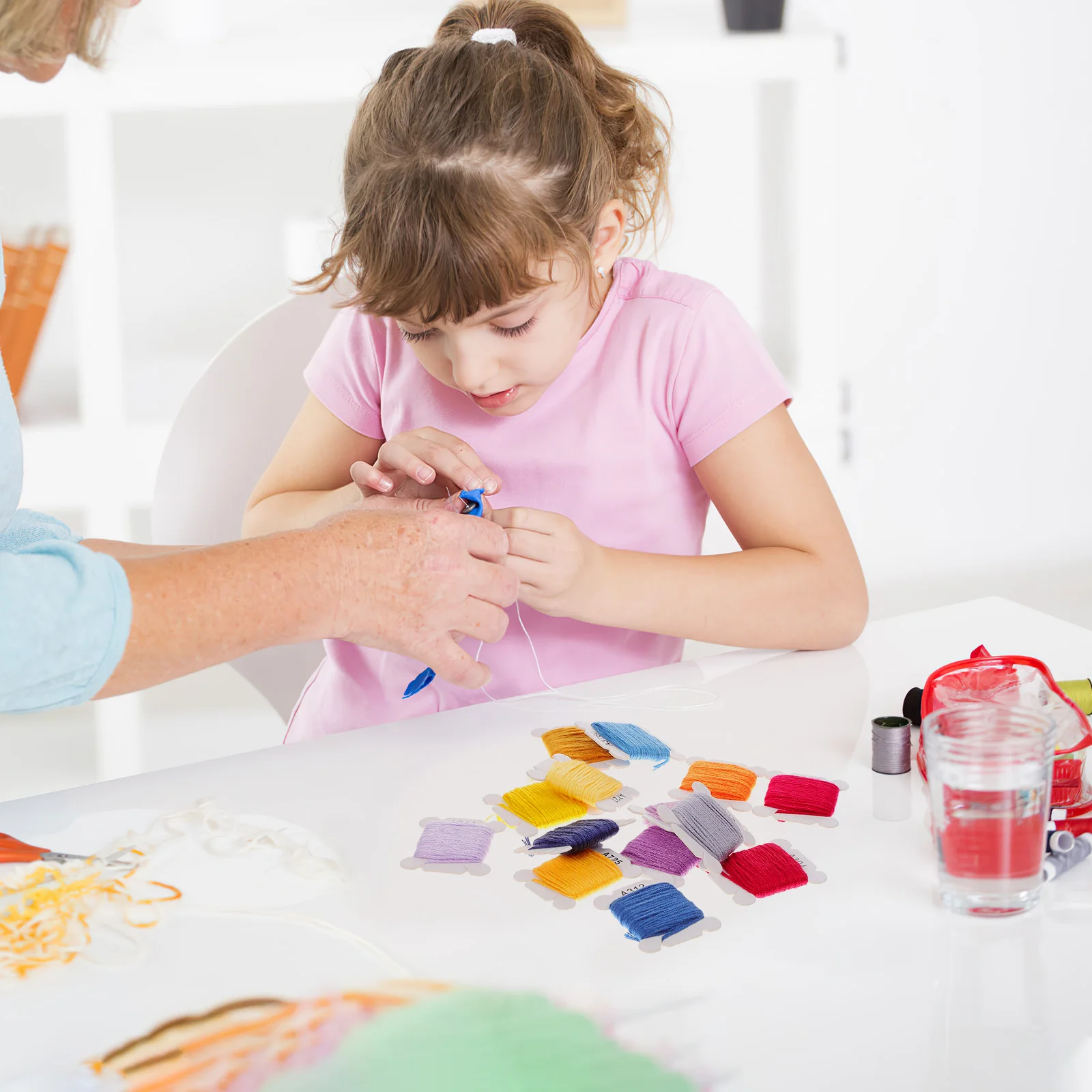 

1 Box 80 Colors Embroidery Thread Yarn for DIY Sewing Cotton Multi-color Sewing Machine Thread Craft Pet Overalls Use