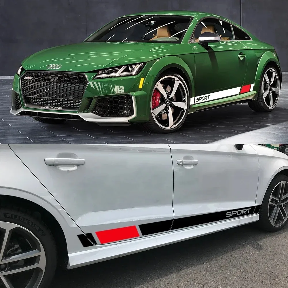 

For Audi TT 8N MK1 MK2 8J Coupe MK3 8S Roadster Car Creative Styling Graphics Side Door Sticker Sport Decal Styling Accessories