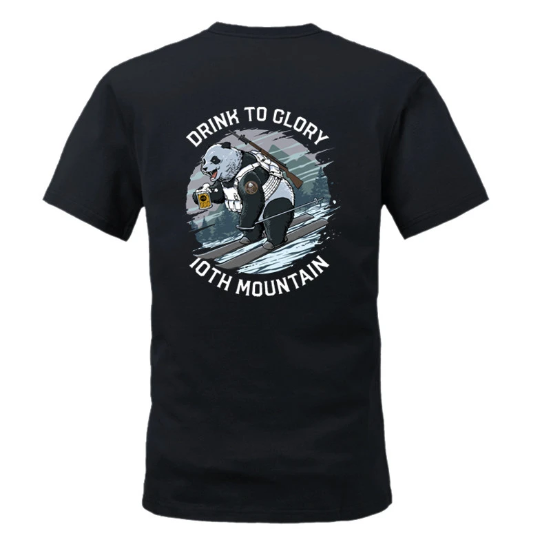 2026 Summer New Product Snow-Related Panda Warrior Cotton Short-Sleeved T-Shirt - Tactical Style T-Shirt