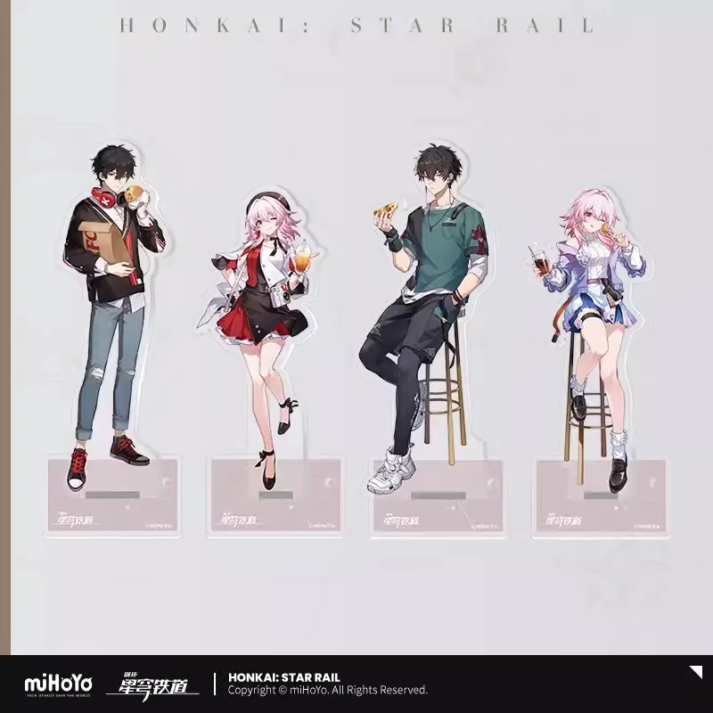 Honkai Star Rail serie de navegación deliciosa Danheng March 7. ° Cosplay 3D soporte DIY regalos de Halloween para niños, juego genuino