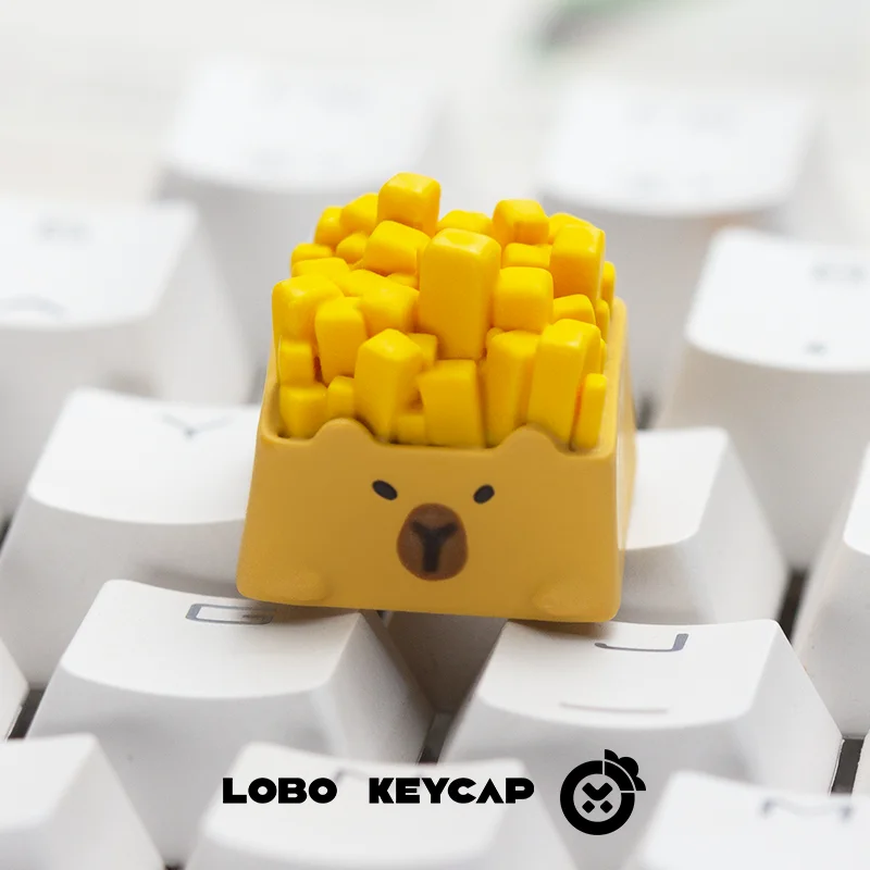 Copritasti a tema Capibala Tastiera meccanica in resina originale Tastiera da gioco per PC Collezione di accessori Regali Copritasti personalizzati carini