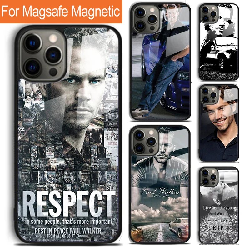 

Чехол для телефона Fast And Furious 7 Paul Walker для iPhone 17 Air 16 15 14 12 Pro Max Plus Magsafe с магнитной беспроводной зарядкой