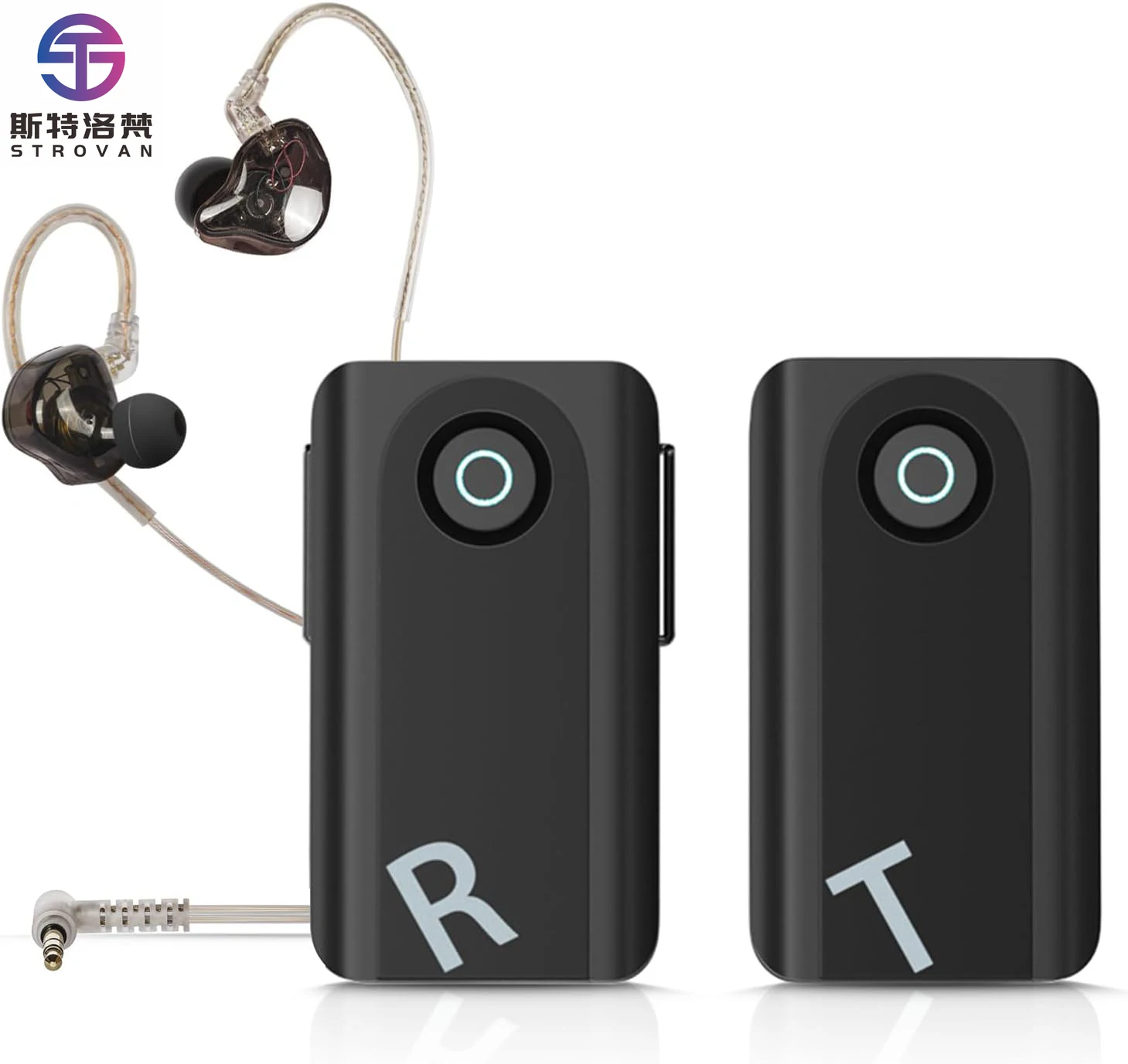 

5.8G Wireless In-Ear ing System Noise Cancelling Stereo Audio Transmitter for Band Performance Conference Microphone