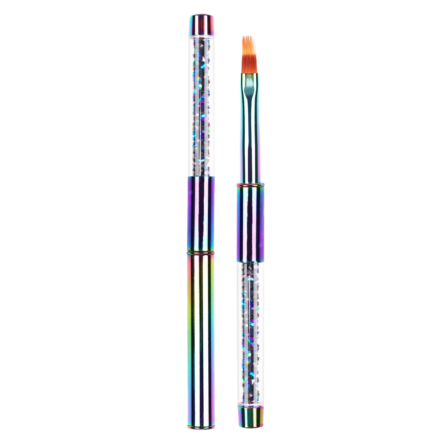 A76X-Dual Ended Nail art Acryl UV Gel Extension Builder Blume Malerei Stift Pinsel UV Gel Nail art Pinsel maniküre Werkzeug