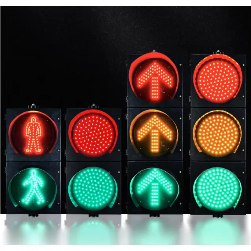 Road safety diode with plastic material 200 mm dynamic humanoid traffic signal light