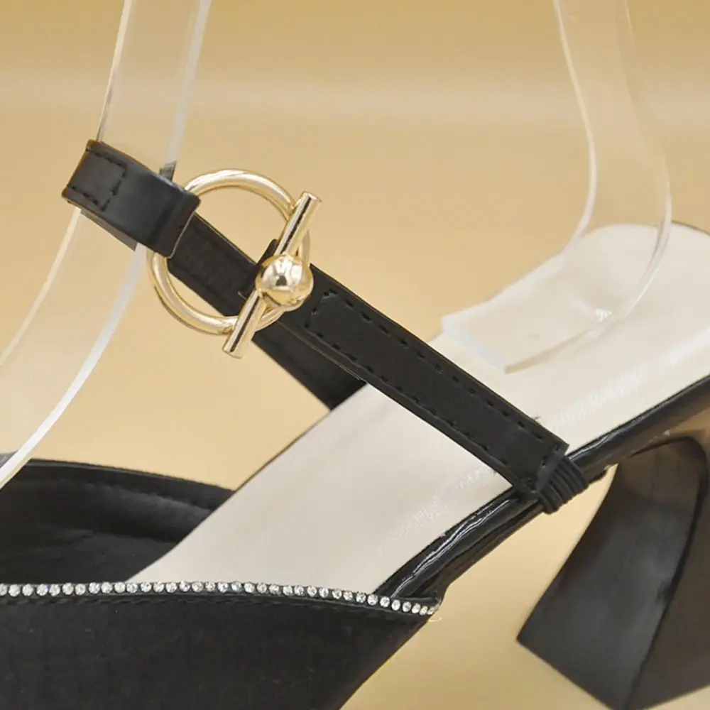 With Buckle Detachable Shoe Straps Elastic Band High Heels Pumps Shoe Strap Belt Holding Loose Heels Non-Slip Shoe Belt