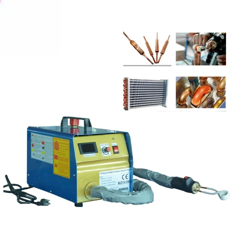 내장형 수냉식 휴대용 에어컨 구리 튜브 수리 히터 2KW 고주파 유도 가열 장비