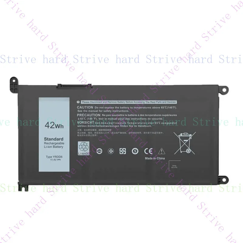 

АККУМУЛЯТОР YRDD6 ДЛЯ DELL Inspiron 14 15 17 3493 3501 3583 3593 5584 Latitude 3310