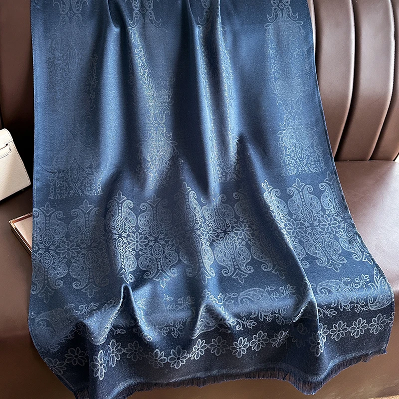 Luxus Marke Frauen Paisley Böhmen Pashmina Hijab Schal Lange Muslimischen Kaschmir Schal Weiblich Foulard Weiche Turban Kopf Wrap Stirnband