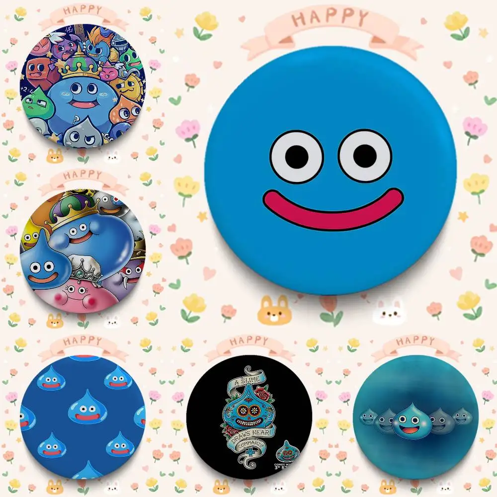 Insignias de Dragon Quest Rocket Slime, 25, 32, 44, 58, 75 mm, Redondas, para Cosplay, Decoración de Bolsos, Regalos para Fans, Coleccionistas, Amigos, Broche, Souvenir