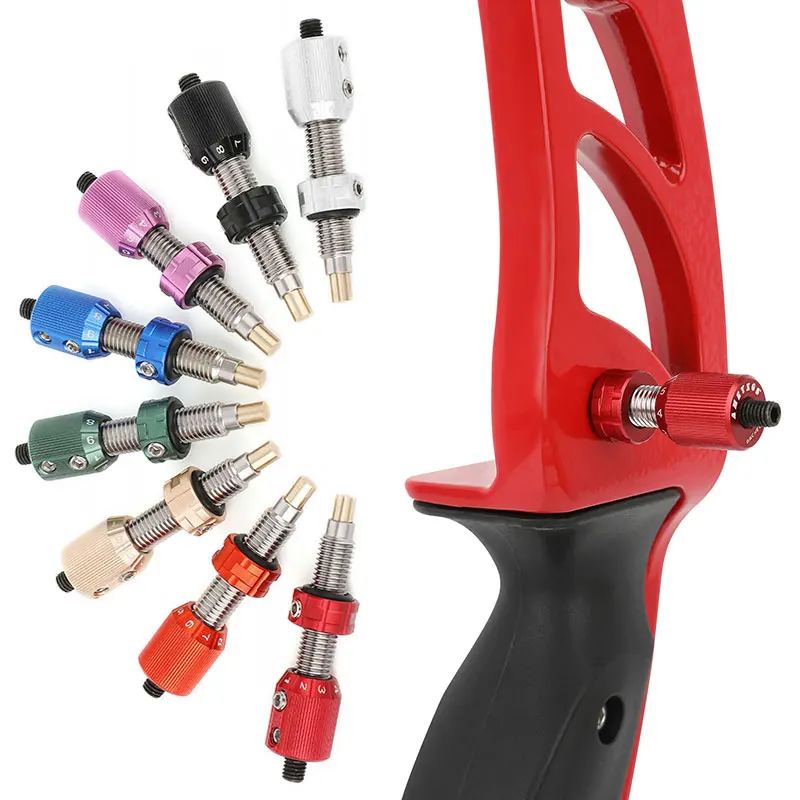 

Archery Cushion Plunger Recurve Bow Screw in Pressure Button for Bow and Arrow Hunting Shooting Targeting Accessories L/R Hand