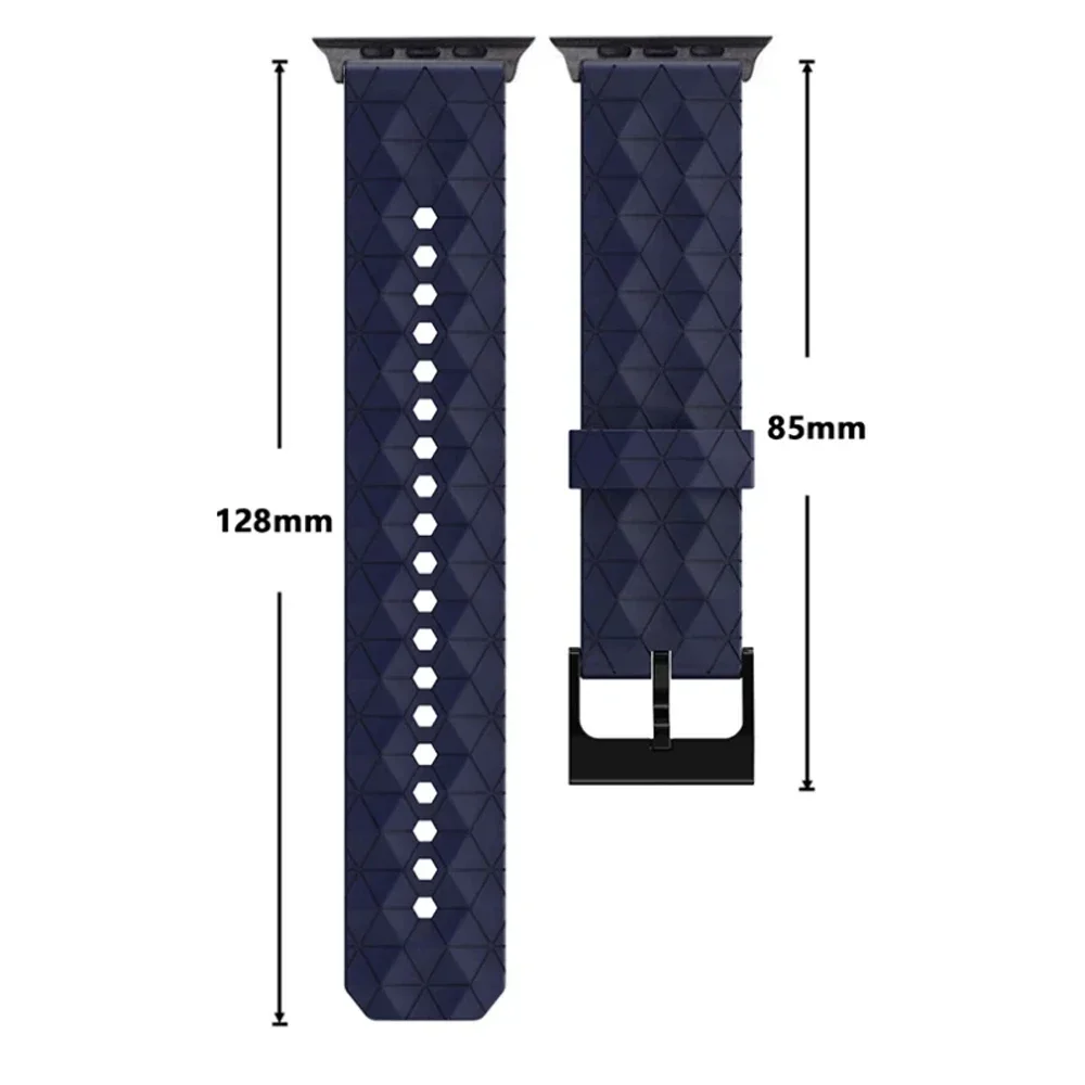 Football Pattern Silicone Band for Apple Watch Strap Ultra 2 49mm 45mm 44mm 41mm 40mm Correa Bracelet Iwatch Series 3/6/SE/7/8/9