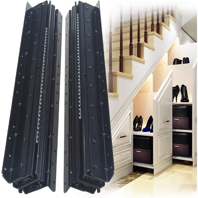 

Undermount Heavy Duty Drawer Slides Full Extension Bottom Mounted 16 24 32 40 Inch Hidden Under Ball Bearing Metal Rails T