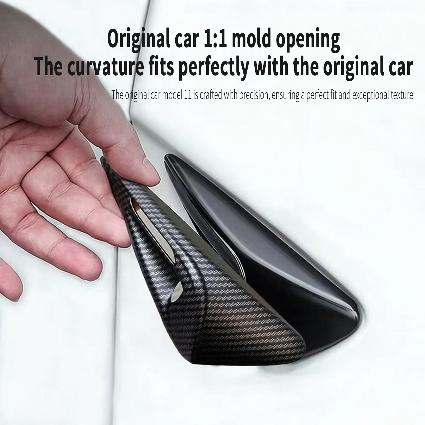 Car Side Camera Protective Cover Abs Carbon Fiber Protective Cover Turn Signal Cover Suitable for Tesla Model 3/Y/X/S 2017-2022