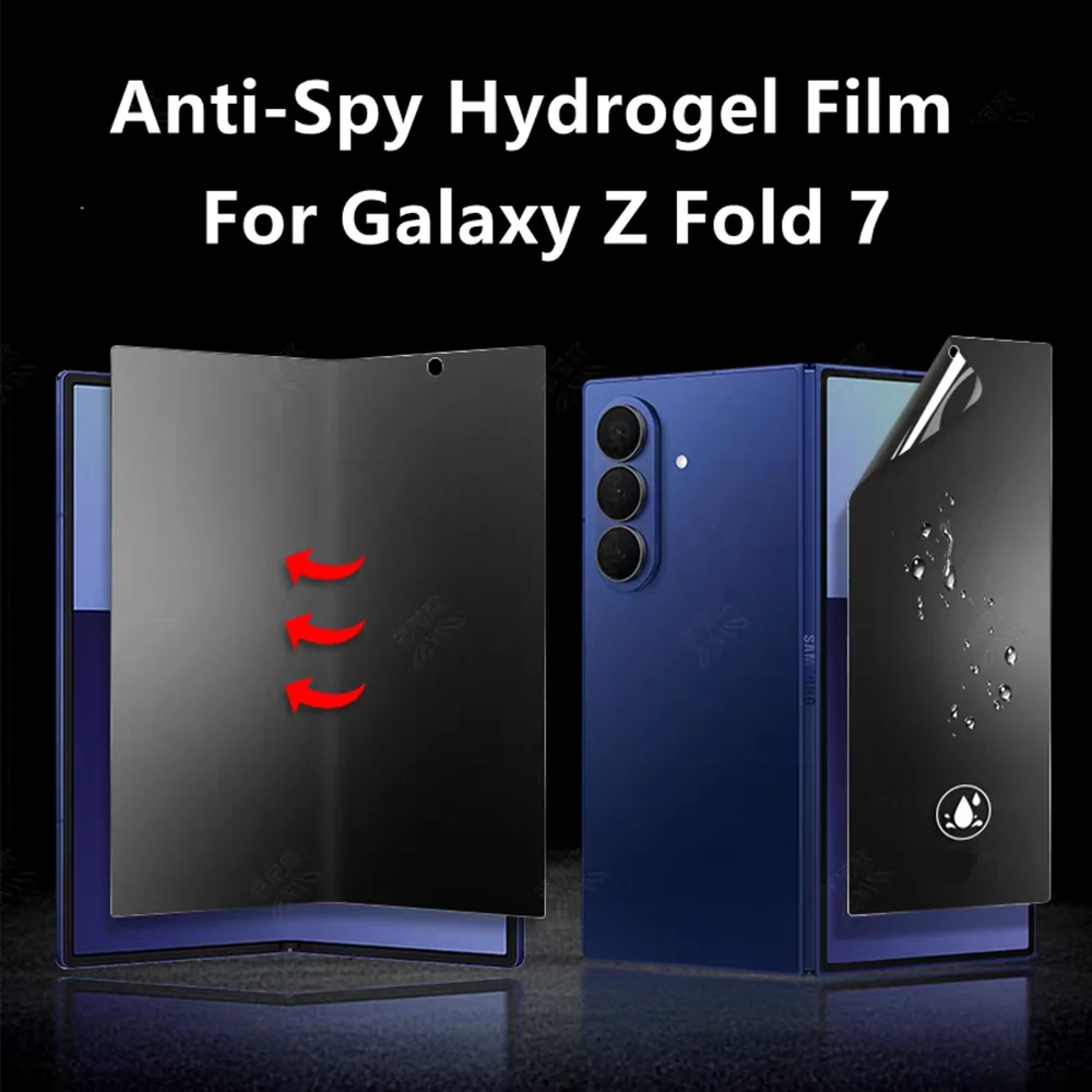 Matte HD Anti-Splitter-Privatsphäre-Hydrogel-Folie für Samsung Galaxy Z Fold8 Ultra Fold 8 7 Anti-Spy Weicher Innen- und Außenbildschirmschutz