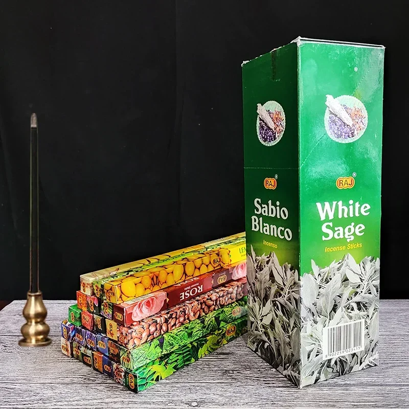 10 / 25 Small Boxes/lot White Sage Incense Sticks Home Fragrance Indian Incense Joss Sticks Lavenser Jasmine OUD Scents for Home