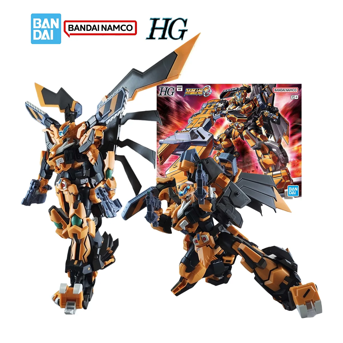 

Bandai HG Super Robot Wars Model Kit Game Figures Gun leon Action Figure Joints Movable Collection Model for Boys Toys Gifts