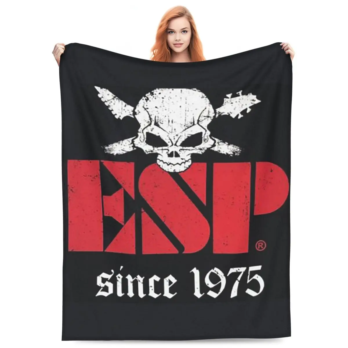 E-Esp Guitars Blanket Flannel Sofa Throw Blanket Warm for Couch Bedding Travel Throws Bedspread Quilt