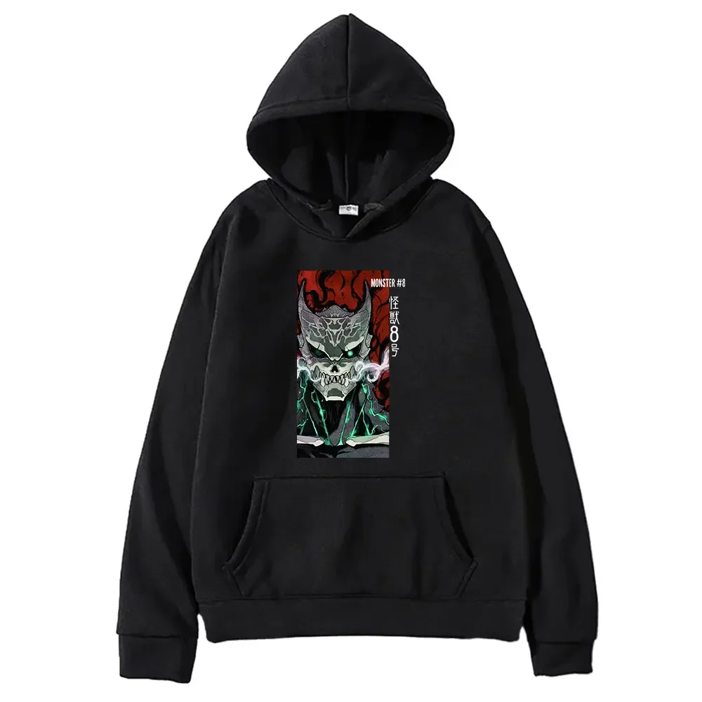 Anime Kaiju No. 8 Clothing No. 8 Print Hooded Men Women Comfortable Trendy Hoodies Manga Sweatshirt Harajuku Unisex Streetwear