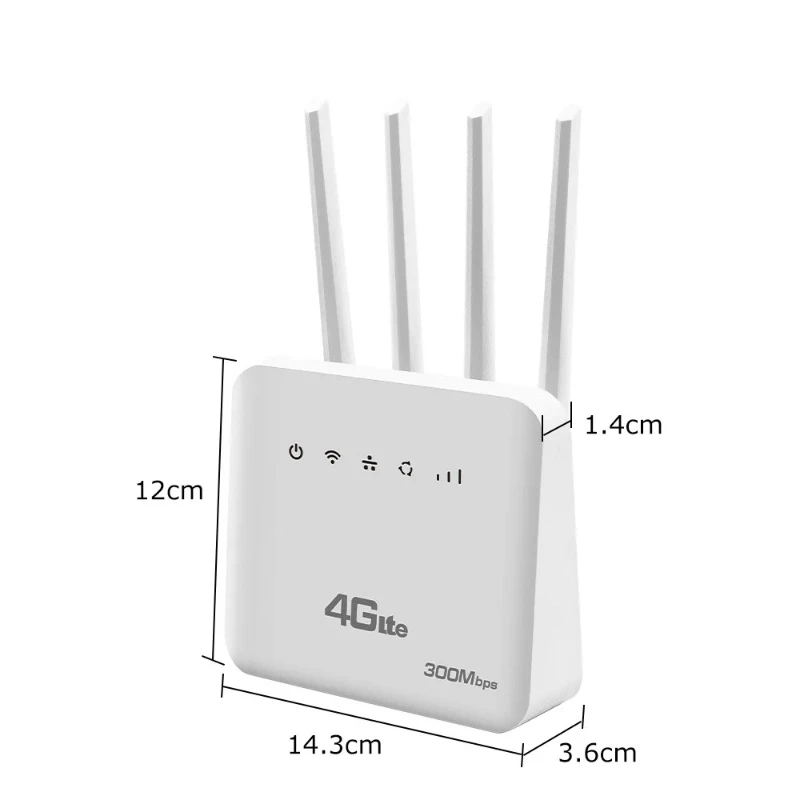 4G LTE  Router  6 300Mbps SIM Modem Wireless  Modem Support 32 Device WIFI Router for Asia Africa Europe