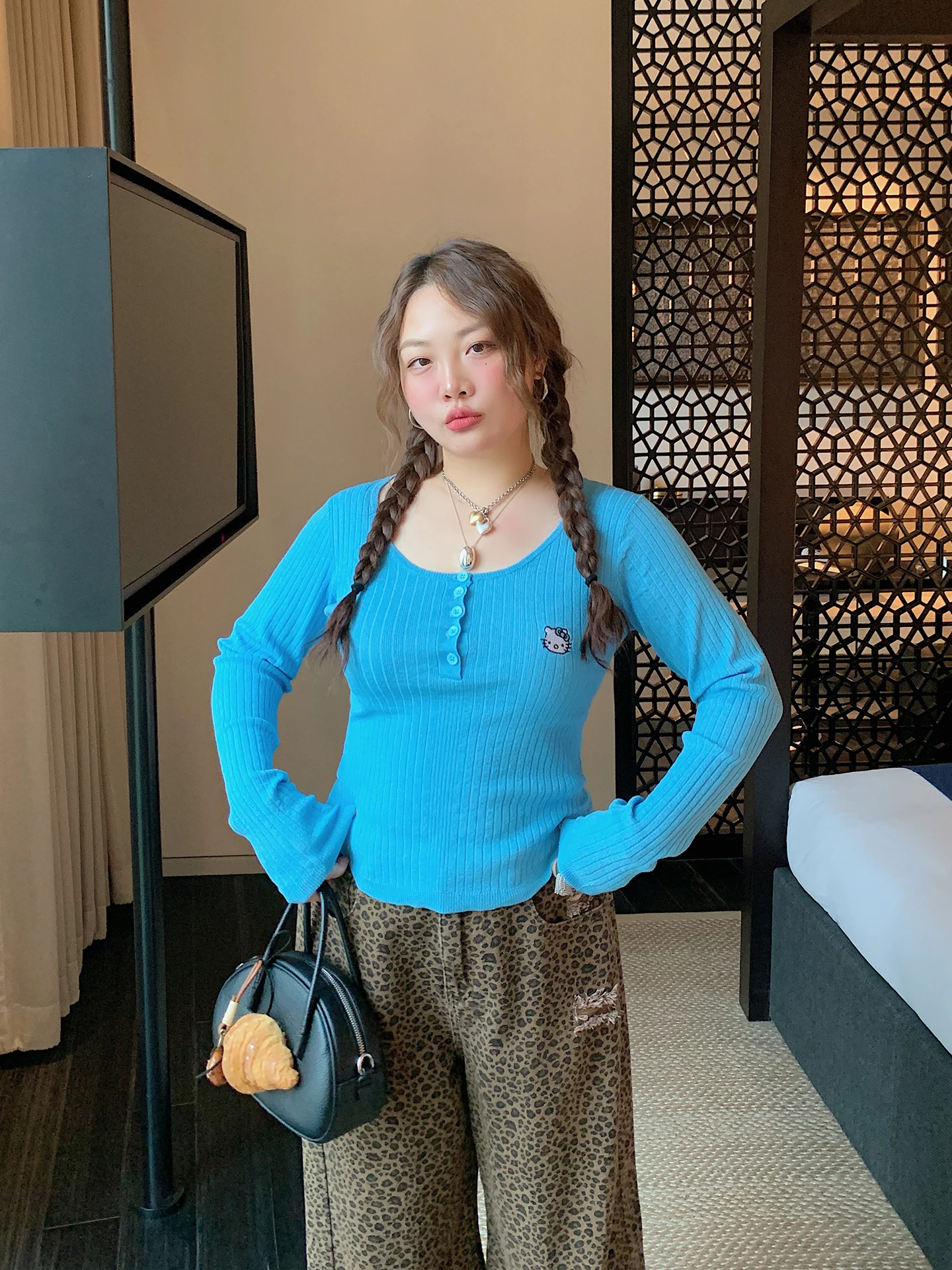 

Dazi золотой большой вязаный свитер женский круглый Ne вышитый облегающий крой осень-зима плюс размер модный топ корейский сле