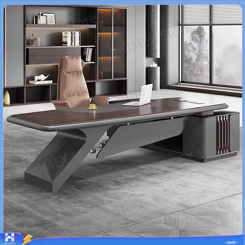 Executive Office Desk Modern Boss Manager Table Single Workstation for Home Office Furniture Computer Writing Desk with