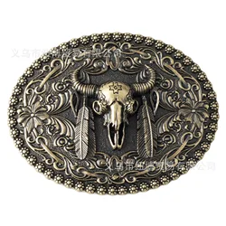 Ceinture motif os de tête de bœuf, tribu primitive, exquise, rétro, instituts d'art