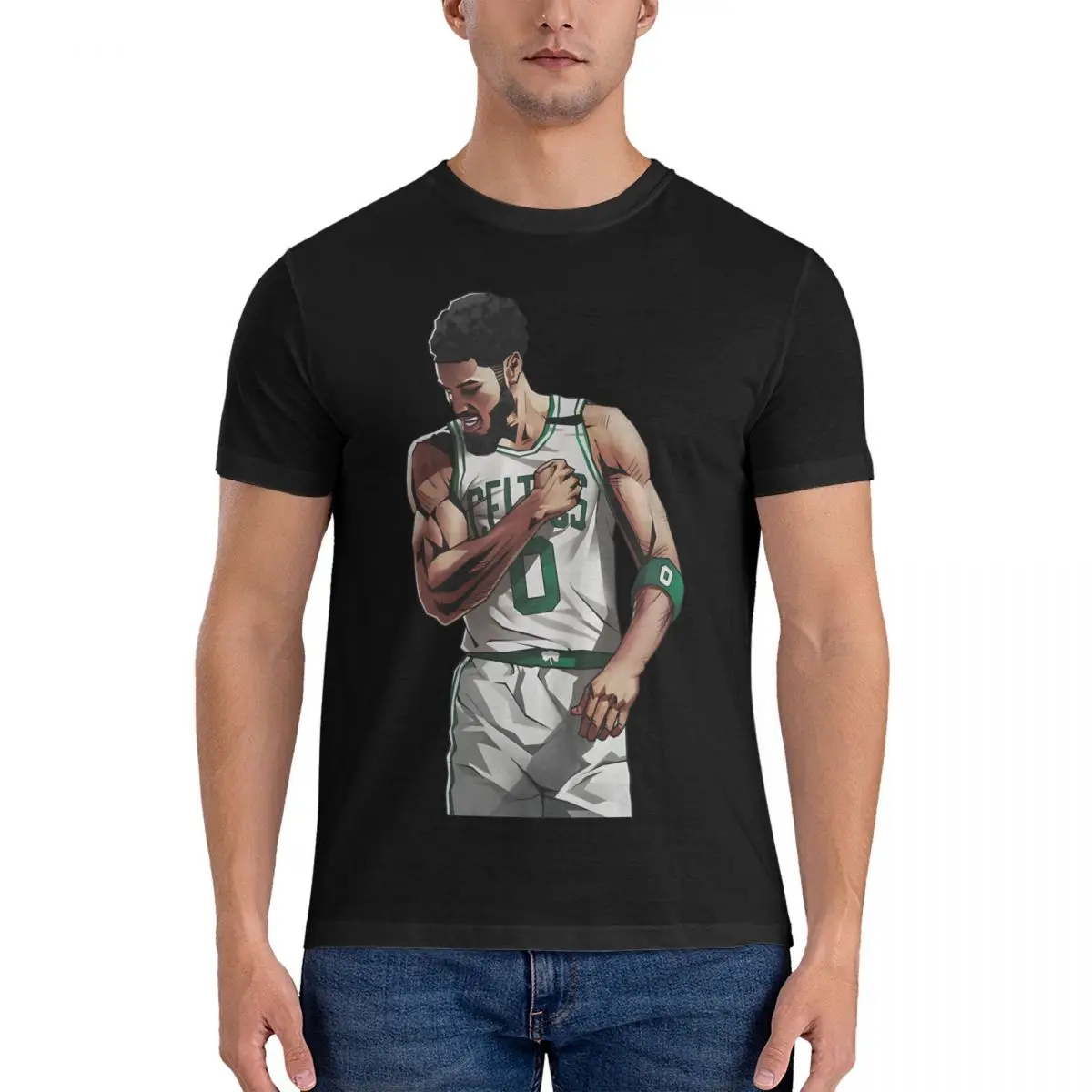 Men T-Shirt Basketball Casual Cotton Tees Short Sleeve Jayson Tatum T Shirts Crewneck Tops New Arrival