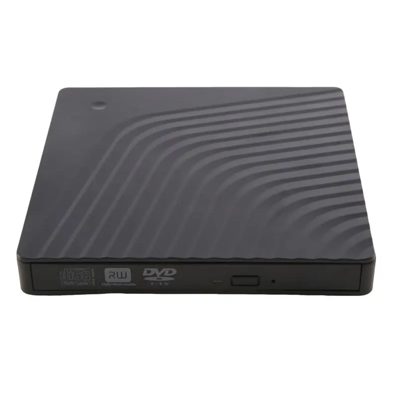 

Внешний DVD-рекордер ABKQ с двумя портами Type-C, портативный высокоскоростной оптический привод DVD-RW для ноутбуков и настольных компьютеров